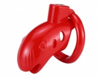 Chastity Cage Whale Hard Plastic Red