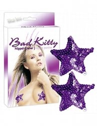 Αυτοκόλλητα αστεράκια από μωβ πούλιες για της θηλές