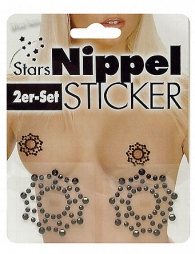Cottelli Collection Nipple Stickers Star Black