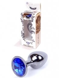 Plug-Jewellery Dark Silver PLUG- Dark Blue 7 εκ