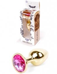 Plug-Jewellery Gold PLUG- Pink 7 εκ