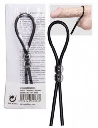 You2Toys Adjustable Beaded Penis Ring Black