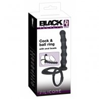 You2Toys Black Velvets Cock & Ball Ring Black 12,5cm