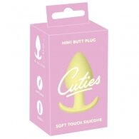 Σφήνα Cuties Mini Butt Plug κίτρινο