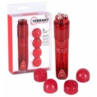 Κλειτοριδικό Vibrant Portable Vibrator κόκκινο