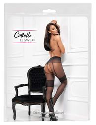 Cottelli LEGWEAR Crotchless Tights Black