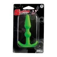 Πρωκτιλή Σφήνα Smiling ButtPlug Silicone 9 cm πράσινο χρώμα