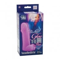 Ομοίωμα χωρίς δόνηση "Glow in the dark flexi"14 cm μοβ