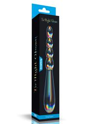 Glow In The Dark Glass Dildo Twilight Gleam Rising Ripples