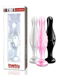 Lovetoy Γυάλινη Πρωκτική Σφήνα 11.43cm Διάφανη