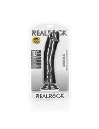 RealRock Ρεαλιστικό Dildo με Βεντούζα Μαύρο 25.5cm