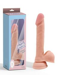 Chisa Novelties Undressed Dildo με Όρχεις, Βεντούζα Flesh 19.2cm