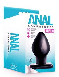 Blush Anal Adventures XL Plug Πρωκτική Σφήνα XLarge Μαύρη 21cm