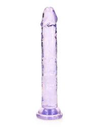 Straight Realistic Dildo with Suction Cup Purple