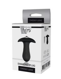Dream Toys Cheeky Love Diamond Single Speed Πρωκτική Σφήνα Μαύρη