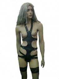 BDSM Γυναικείο φόρεμα από δέρμα, ολόσωμο