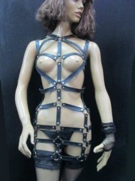BDSM Γυναικείο φόρεμα με κρίκους και με τρουκς