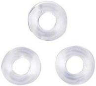 Set Triple Donuts 3 Transparent Erection Rings Guilty Toys