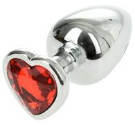 Hearty ButtPlug Large Anal Silver / Red Passion Labs