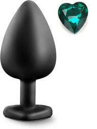 Anal Plug Brighty, Large, Silicone, Black/Green, Mokko Toys
