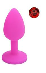 Dop Anal Silicone Buttplug Small Pink / Red Guilty Toys