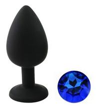 Anal Silicone Buttplug Large Silicone Black / Blue Guilty Toys