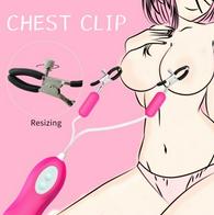 Nipple Clamps With Vibrations 10 Modes Pink Guilty Toys