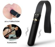 Rizey Vibrator & Squeeze 9 Vibration Modes Black Silicon USB Pas