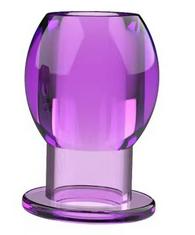 Hollow Anal Plug PVC, Purple, 6 cm, Mokko Toys