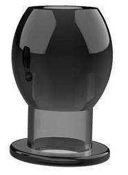 Hollow Anal Plug PVC, Black, 6 cm, Mokko Toys
