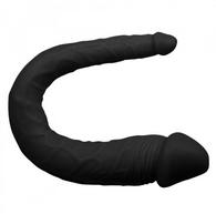 Dildo Double Pleasure, PVC, Negru, 38 cm
