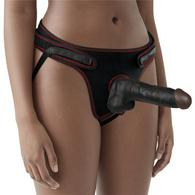 Easy Strap-on with Removable Dildo, Black, 20 cm