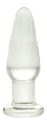 Anal Glass Plug No. 3, Premium Glass, Clear, 11.5 cm, Guilty Toy