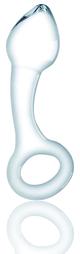 Big Ring Dildo, Premium Glass, Clear, 13 cm, Passion Labs, Glass