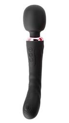 Great Wand Vibrator, 10+10 Vibration Modes, Silicone, USB, Black