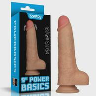 Power Basics Vibrator, 10 Vibration Modes, PVC, Flesh, 22.8 cm
