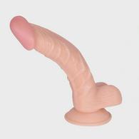 Thomas Realistic Dildo with Suction Cup, PVC, Natural, 20.5 cm