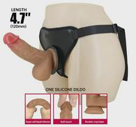 Fogg Strap-on Harness Briefs, Suction Cup Attachment, Silicone D