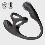 Penis Ring with Anal Stimulator, Bluetooth Control, 10 Vibration