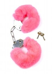 Furry Cuffs Pink