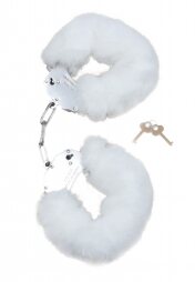 Furry Cuffs White