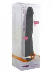 Seven Creations Silicone Classic Vibe Slim Veined 21cm Black