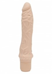 Seven Creations Silicone Classic Vibe Slim Veined 23cm Flesh