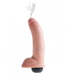 King Cock Squirting Cock with Balls 9 Inch