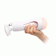 Αυνανιστήρι μουνάκι με βεντούζα Crazy Bull Flora Μαύρο Λευκό