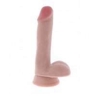 Dual Density Dildo with Balls 6 Inch