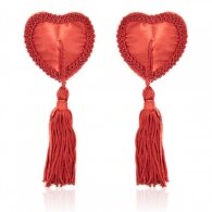 Naughty Toys Red Burlesque Heart Nipple Pasties
