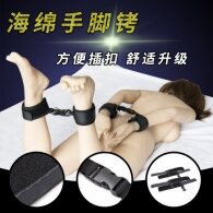 Wrists and Ankle Cuffs with Hook and Loop Restraints set