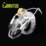 Διαφανές Κλουβί Πέους με ηλεκτροδιέγερση BRUTUS Volt