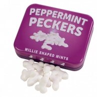 Peppermint Peckers Mini Wille Shaped Mints 30g